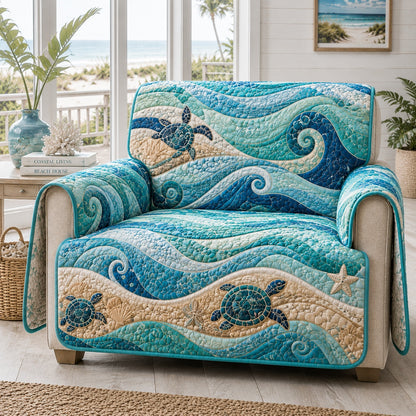 Mosaic Tide Journey Quilted Sofa Cover NCU0VL3976