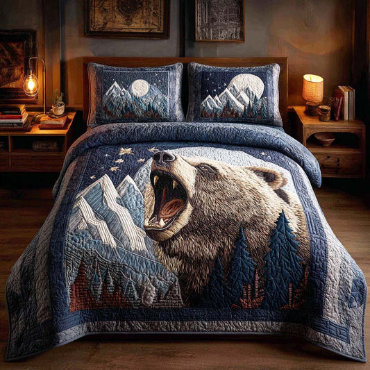 Moss Claw 3-Piece Quilted Bedding Set NCU0TD192