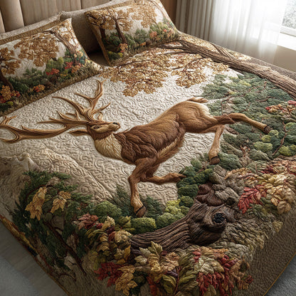 Moss Haven 3-Piece Quilted Bedding Set NCU0TD2028