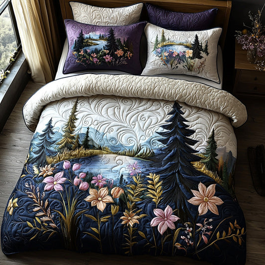 Mosslight 3-Piece Quilted Bedding Set NCU0DV7088