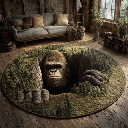 Mossy Bigfoot Grasp Quilted Round Mat NCU0HH1504