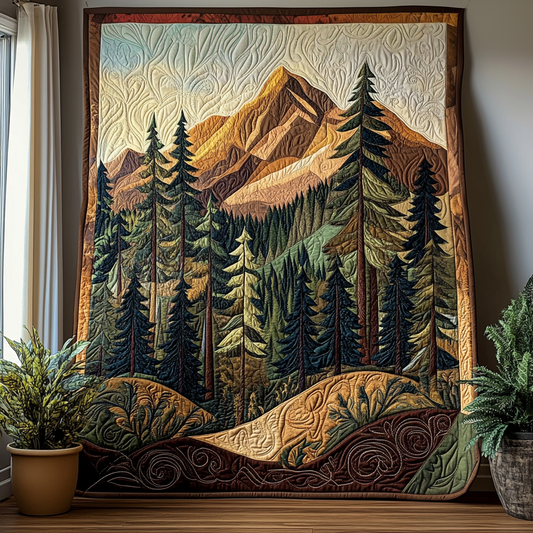 Mossy Pine Quilted Blanket NCU0DV5695