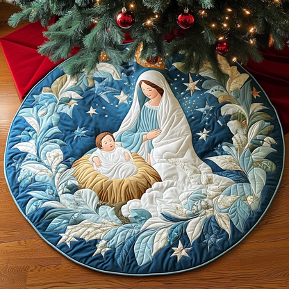 Mother Mary Quilted Round Mat NCU0DV1243