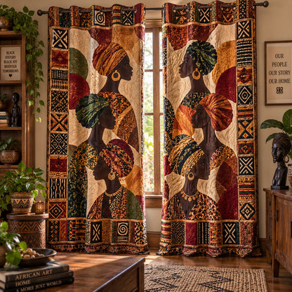 Motherland Mosaic Quilted Curtains NCU0PT12103