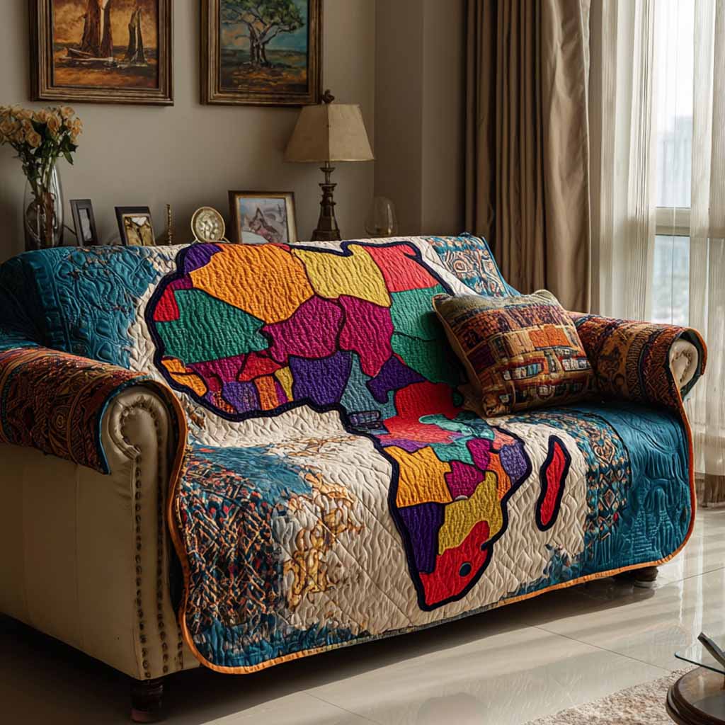 Motherland Mosaic Quilted Sofa Cover NCU0XD2283