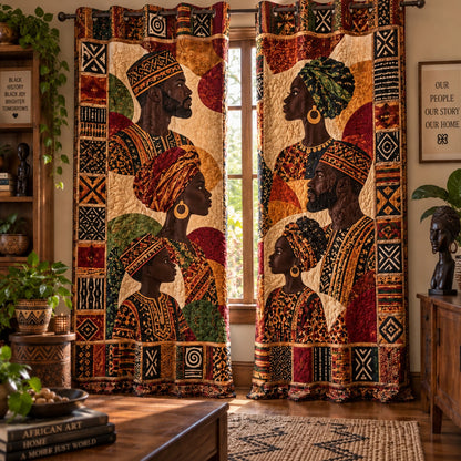 Motherland Mosaic V2 Quilted Curtains NCU0PT12145