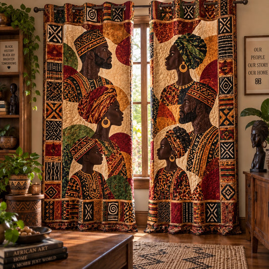 Motherland Mosaic V2 Quilted Curtains NCU0PT12145