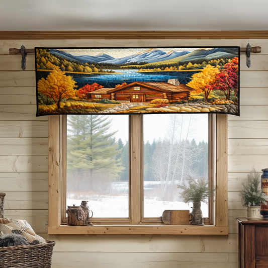 Mountain Lake Autumn Quilted Valance NCU0NT3072