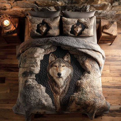 Mountain Alpha 3-Piece Quilted Bedding Set NCU0TV1385