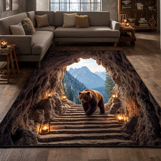 Mountain Bear Area Rug NCU0TV1729