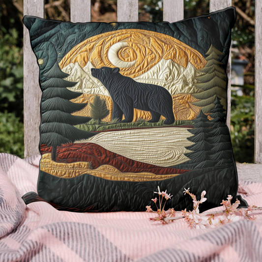 Mountain Bear Quilted Pillow Case NCU0DK9826