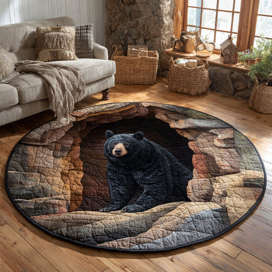 Mountain Bear Quilted Round Mat NCU0TV1437