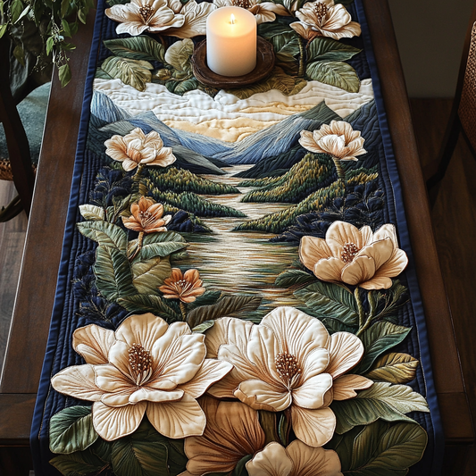 Mountain Bloom Quilted Table Runner NCU0VH4728