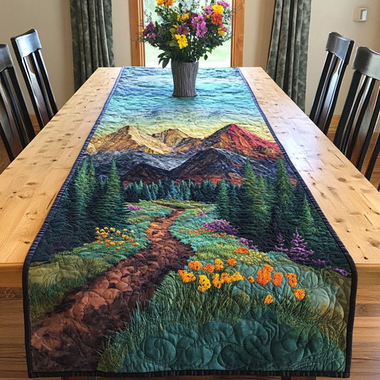 Mountain Bloom Trail Quilted Table Runner NCU0NT7081