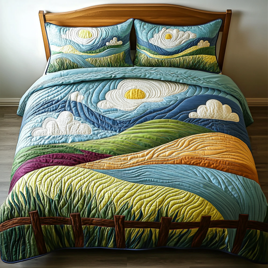 Mountain Breeze 3-Piece Quilted Bedding Set NCU0DK6177