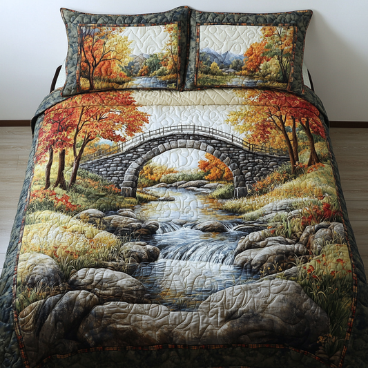 Mountain Breeze 3-Piece Quilted Bedding Set NCU0DK6325