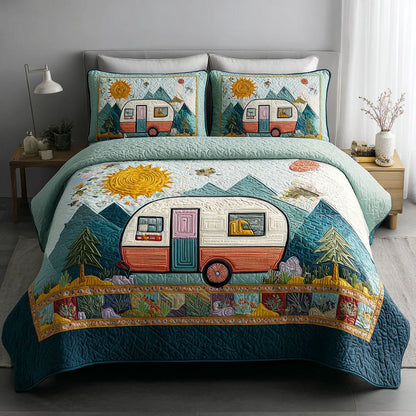 Mountain Camper 3-Piece Quilted Bedding Set NCU0DK12074