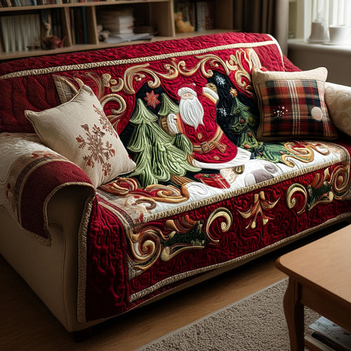 Mountain Christmas Quilted Sofa Cover NCU0PT9803