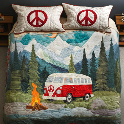 Mountain Escape 3-Piece Quilted Bedding Set NCU0NT4956
