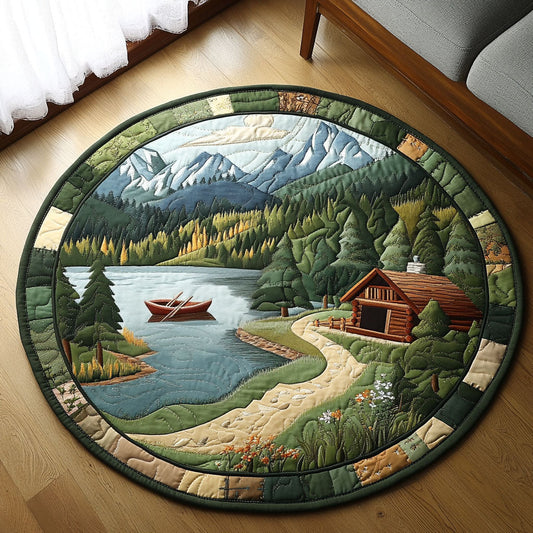 Mountain Escape Quilted Round Mat NCU0NT3840