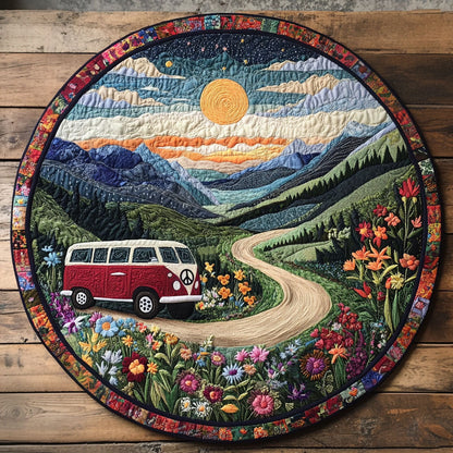 Mountain Escape Quilted Round Mat NCU0PT4447