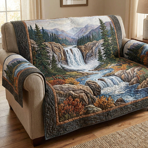 Mountain Falls Quilted Sofa Cover NCU0TV1591