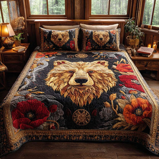 Mountain Fang 3-Piece Quilted Bedding Set NCU0TD208