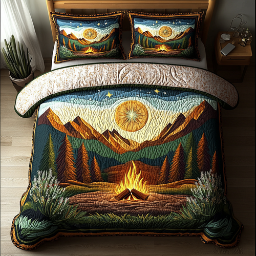 Mountain Glow 3-Piece Quilted Bedding Set NCU0DK5514