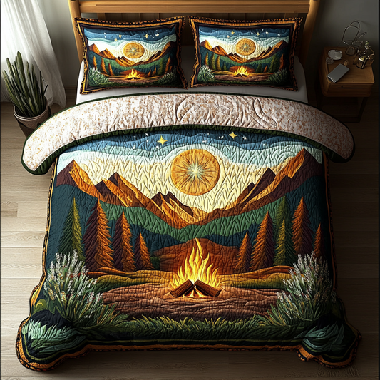 Mountain Glow 3-Piece Quilted Bedding Set NCU0DK5514