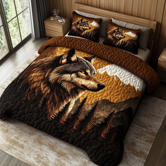 Mountain Guardian 3-Piece Quilted Bedding Set NCU0NT4908