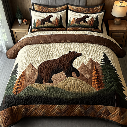 Mountain Guardian 3-Piece Quilted Bedding Set NCU0VH3108