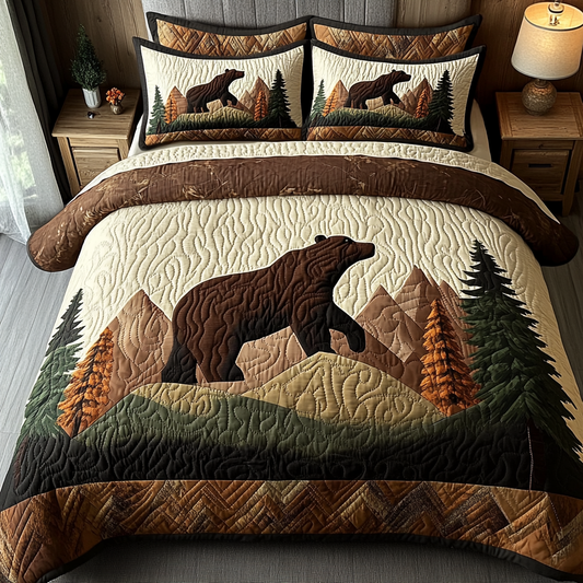 Mountain Guardian 3-Piece Quilted Bedding Set NCU0VH3108