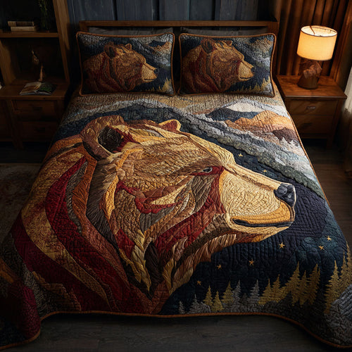 Mountain Haven 3-Piece Quilted Bedding Set NCU0DK12047