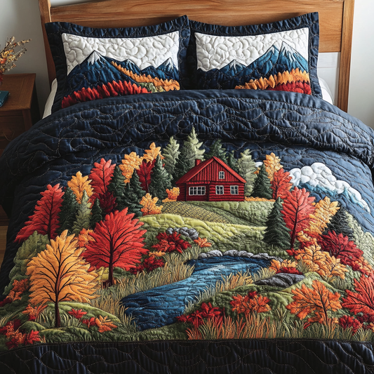 Mountain Haven 3-Piece Quilted Bedding Set NCU0DK8645