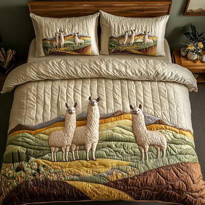 Mountain Hugs 3-Piece Quilted Bedding Set NCU0VH5797