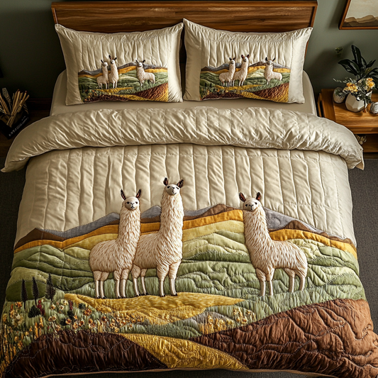 Mountain Hugs 3-Piece Quilted Bedding Set NCU0VH5797