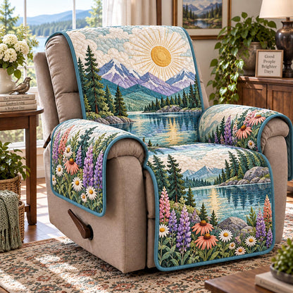 Mountain Lake Garden Quilted Sofa Cover NCU0DV10312