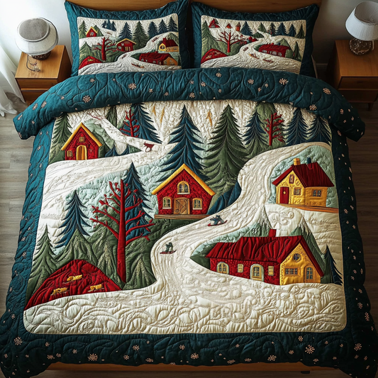 Mountain Lodge Escape 3-Piece Quilted Bedding Set NCU0DK2645