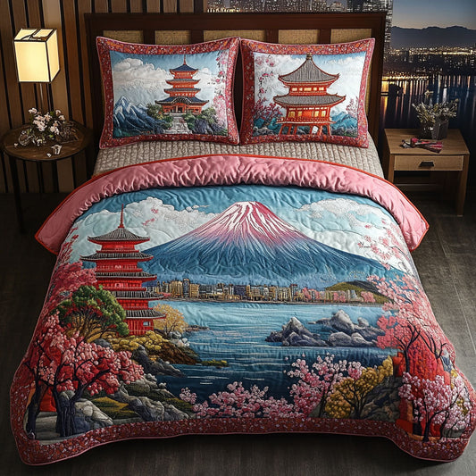 Mountain Majesty 3-Piece Quilted Bedding Set NCU0NT6556