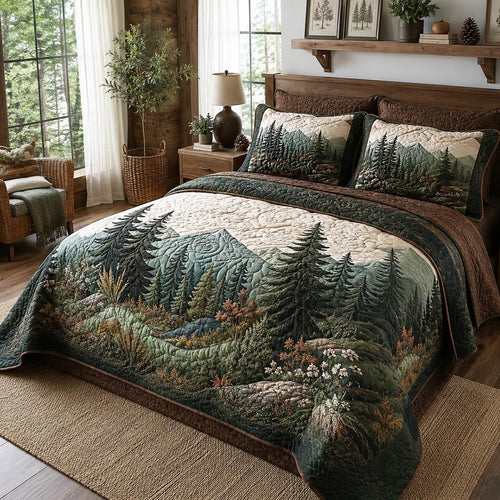 Mountain Meadow 3-Piece Quilted Bedding Set NCU0DV10069