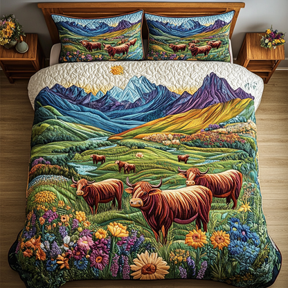 Mountain Meadows 3-Piece Quilted Bedding Set NCU0VH2175