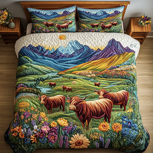 Mountain Meadows 3-Piece Quilted Bedding Set NCU0VH2175
