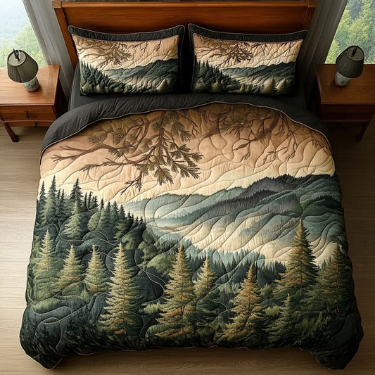 Mountain Mist 3-Piece Quilted Bedding Set NCU0PT6594