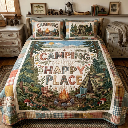 Mountain Morning Sanctuary 3-Piece Quilted Bedding Set NCU0PT11691