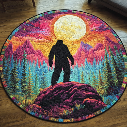 Mountain Mystery Quilted Round Mat NCU0DV3238