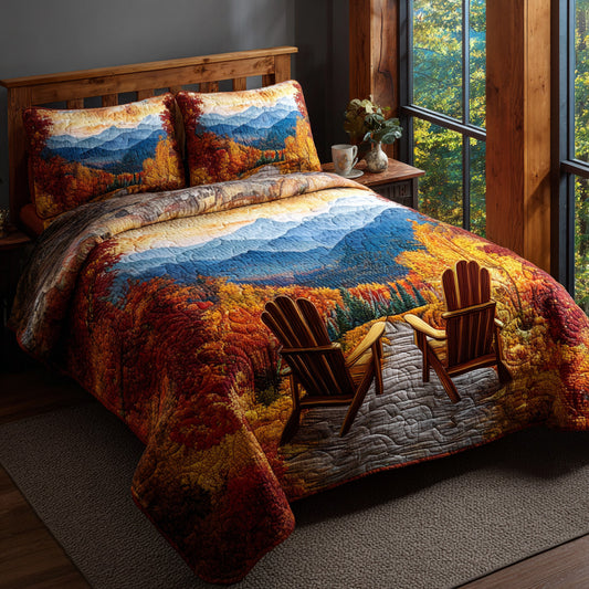 Mountain Overlook 3-Piece Quilted Bedding Set NCU0VL3626