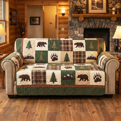 Mountain Patchwork Quilted Sofa Cover NCU0TV1629