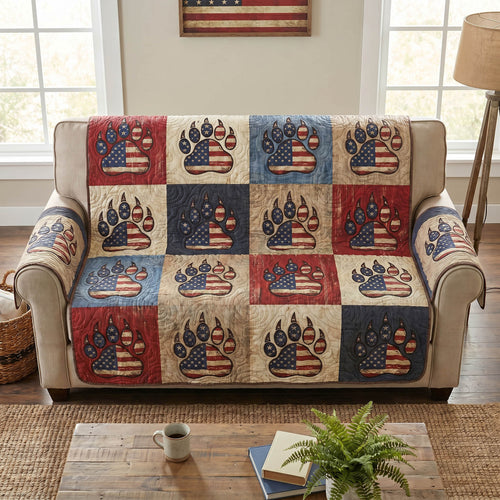 Mountain Paws Quilted Sofa Cover NCU0TD2801