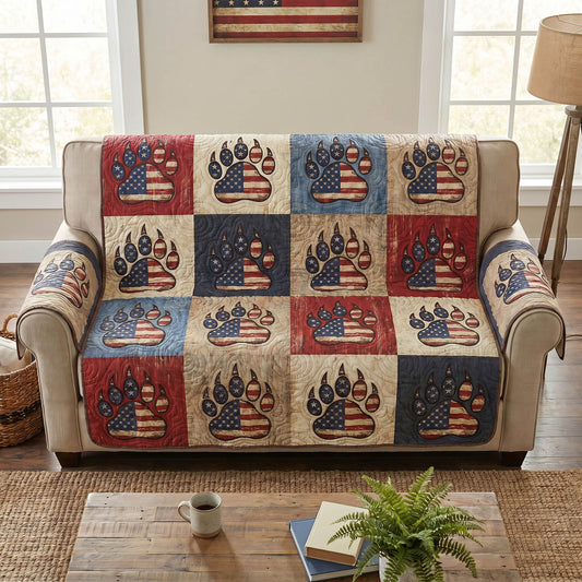 Mountain Paws Quilted Sofa Cover NCU0TD2801