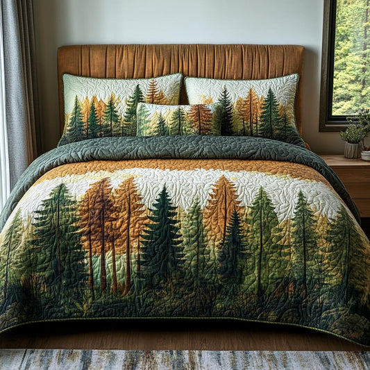 Mountain Pines 3-Piece Quilted Bedding Set NCU0DV9541